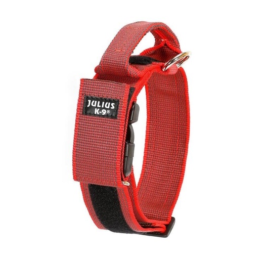Collier d'intervention avec poignée Rouge Julius K9 49-70cm