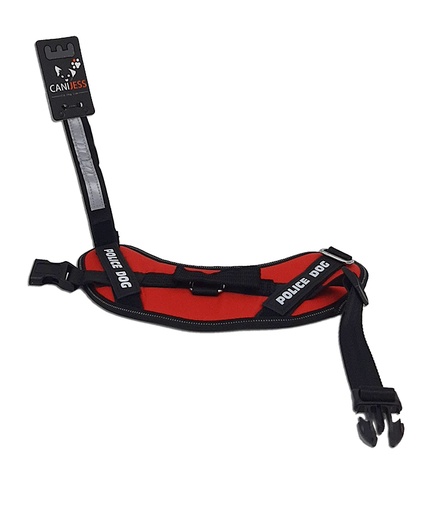 Harnais Canijess rouge pour petit chien 37cm-43cm