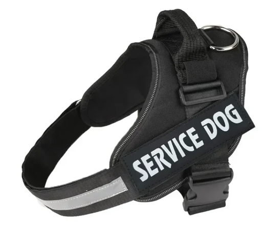 Harnais noir hyper confortable pour chien (taille S | M | L | XL | XXL) - L, Noir