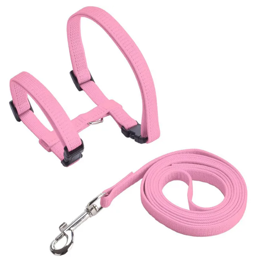 Harnais pour Chat Multicolor | Bleu | Rrose | Rouge | Noir - Rose