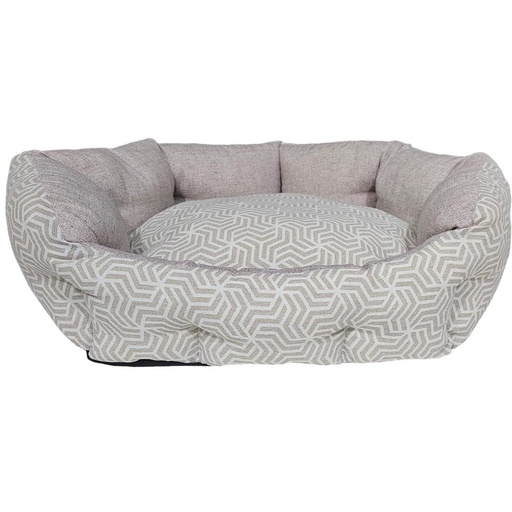 Lit pour chat/chien premium très doux Silver Collection Beige 65x63x22cm