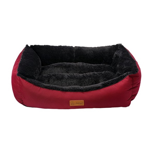 Lit premium Chat/Chien Canijess ultradoux (62x44x22cm) Grenat/Noir