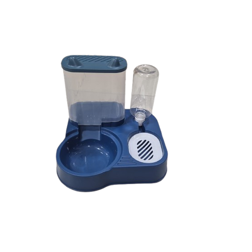 Mangeoire automatique pour animaux Alimentation et Eau (Bleu | Jaune | Rose) - Bleu