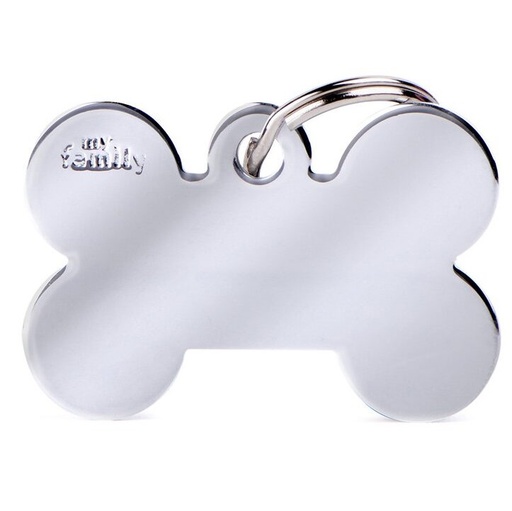 Médaille Basic Os Grand en Laiton Chromé