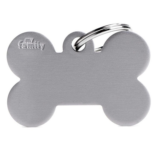 Médaille Basic Os Grand Gris en Aluminium