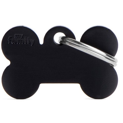 Médaille Basic Os Grand Noir en Aluminium