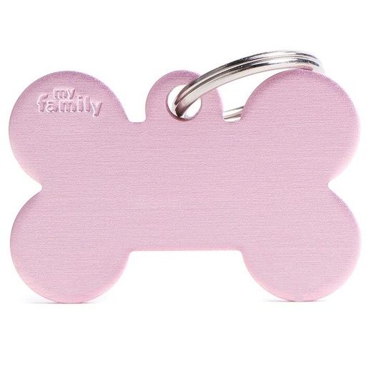 Médaille Basic Os Grand Rose en Aluminium